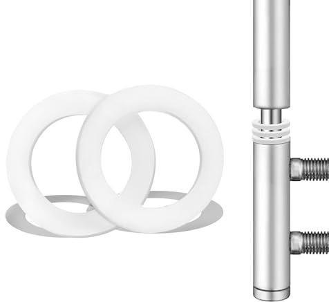 Fitschenringe Kunststoff Zimmertüren 52 Stück Unterlegscheiben Türscharnier 10 * 15 * 2 mm Montageringe Ohne Abriebspuren,2mm Dicke