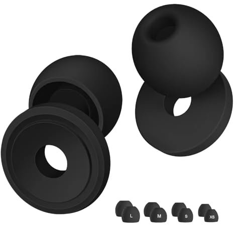 Hushy Silicone Ear Plugs for Sleep - Effective Noise Cancellation Ear Plugs for Sleeping with Snoring Partner - Comfortable, Reusable, and Hypoallergenic for Peaceful Nights