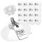 com-four® 16x Saugnäpfe mit M4-Gewinde - Ø 40 mm - Extra starker Halt auf glatten Oberflächen - Premium Saugnapf mit transparenter Rändelmutter - Einfache Montage ohne Bohren