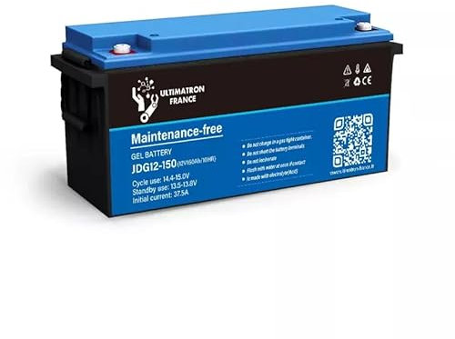 ULTIMATRON FRANCE BATTERIE ULTIMATRON GEL DEEP CYCLE JDG-12-150 12V 150AH