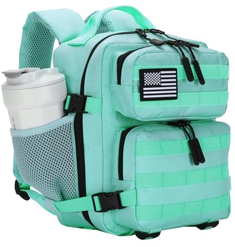 9L Mini Taktischer Rucksack für Damen und Herren Taktischer Rucksack Klein für Wandern Kleine Taktische Tasche, Minigrün, Small, Taktischer Rucksack