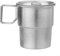 Mug portable en titane avec poignée pliable pour aventure et exploration 300 ml