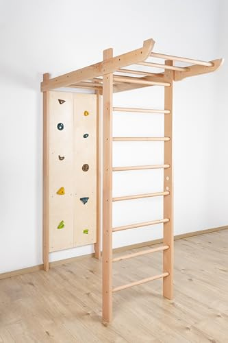 Turnwand Gym Klettergerüst Spartak-1-220 Sportgerät, Kletterwand, Holz, Turnwand, Sprossenwand