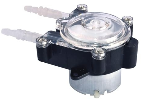 ZASCHMOY Pompe Péristaltique, Pompe Doseuse Miniature avec Fonction D'auto-amorçage et Remplacement Facile du Tube, pour les Produits Pharmaceutiques D'analyse Chimique D'aquarium (TYPE C)