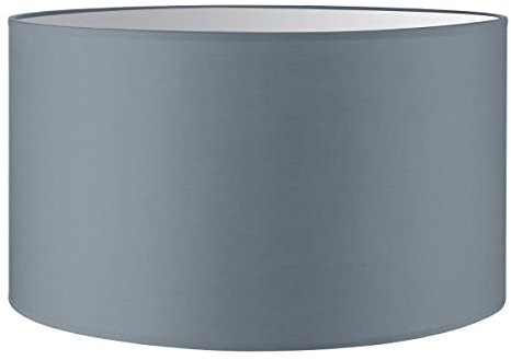 Home Sweet Home Moderner Lampenschirm Bling | Zylinder |40/40/22cm | Grau | Stoff-Lampenschirm aus Baumwolle | für E27 Lampenfassung | RoHS-geprüft | geeignet für Stehleuchte