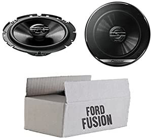 Lautsprecher Boxen Pioneer TS-G1720F - 16,5cm 2-Wege Koax Koaxiallautsprecher Auto Einbausatz - Einbauset passend für Ford Fusion Front Heck - justSOUND