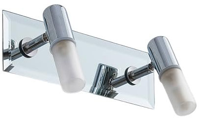 Lindby Wandleuchte, Wandlampe Bad Zela (spritzwassergeschützt (Modern) in Chrom aus Metall (2 flammig G9) - Wandleuchten Spiegelleuchte Badezimmer Wandbeleuchtung Badezimmerleuchte