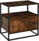 HOMCOM Sideboard im industriellen Stil, Vintage Holz und Metall Kommode für Wohnzimmer oder Schlafzimmer mit 1 Schublade 73x45.5x76cm