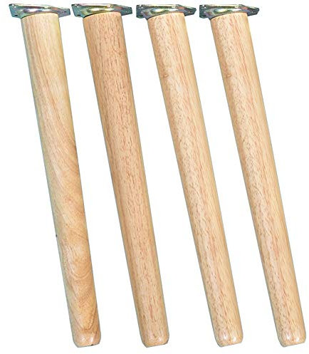 MANG Holz Tischbeine 70cm Massivholz Möbelfüße Möbelbeine Schräg Konisch Esstisch Schreibtisch Tischfüße 40cm 50cm 60cm Mit Montageplatten/Schrauben 4 Stück