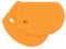 Lazymi Flexible Silicone Dough Scraper Cutter, Large (15.2×10.9CM) Nonstick Pastry Scrapers BPA Free, Food Grade Bowl Scraper/Bench Spatula for Baking Bread Sourdough Cake Pizza (2Pcs, Orange)
