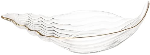 Assiettes en coquillage de mer - Support de pot-pourri en coquillage - Bol décoratif transparent pour salade de fruits - Verre de mer, plante aérienne