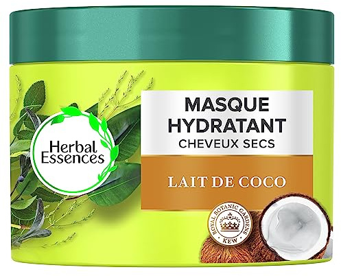 Herbal Essences Feuchtigkeitsmaske mit Kokosmilch, für sehr trockenes Haar, Kokosmilch-Maske, 450 ml (1 Stück)
