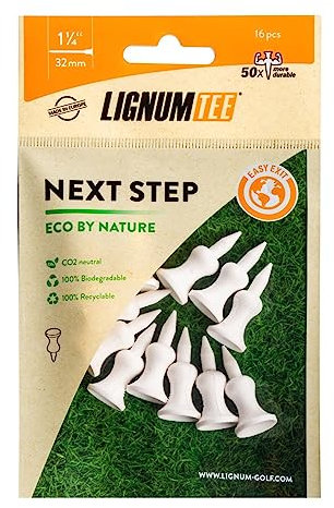 LIGNUM 32MM NXT Step Ecoline Tees 12PK Biologisch abbaubares Golf Tee