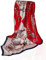 GLORIS Seidenschal Rotes Quadrat 90x90cm Damen Elegante Seidentuch Haare Seidentuch Damen Halstuch Damen Elegant Satintuch Halstuch Bandana Tuch Kopftücher Damen Ansatz Scarf