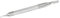 TWEEZERMAN Herren Nagelhautschieber, Cuticle Pusher für Maniküre, Pediküre 2 in 1 aus Edelstahl, Silber