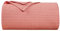 PHF 100% Cotton Waffle Weave Blanket SuperKing Size 230 x 270cm, Pre-Washed Lightweight Breathable Throw Blanket for Summer, Oeko-TEX Certified for Bed Couch Sofa, Home Decor, Coral Pink