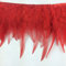 Sowder Flecos naturales de plumas de gallo de 10 a 15 cm de ancho para decoración de vestidos (rojo)