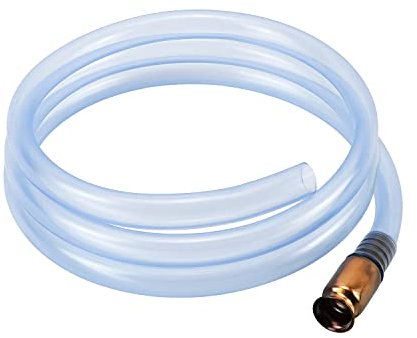 Covienapp PVC-Schlauch Pumpenschlauch 187 cm Selbstansaugende Schlauch Benzin Schüttelschlauch für Transferflüssigkeiten Manuelle Handheberpumpe für Flüssigkeit/Kraftstoff/Gas