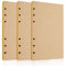 Nachfüllpapier A5 Nachfüllbar 3 Pack Notizpapier 6 Löcher Kraftpapier Nachfüllpapier 135 Blatt Refill Paper Nachfülleinlagen für Agenden Planer Tagebücher Tägliches Tagebuch Skizzen Malen