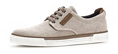 Pius Gabor Herren Sneaker Low, Männer Halbschuhe,Wechselfußbett,Sportschuhe,Freizeitschuhe,Turnschuhe,Laufschuhe,schnürer,Panna,43 EU / 9 UK