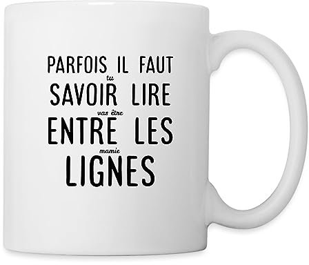 Spreadshirt Annonce Grosses Pour Future Grand-Mère - Cadeau Pour La Future Mamie Mug Blanc, taille unique, blanc
