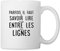 Spreadshirt Annonce Grosses Pour Future Grand-Mère - Cadeau Pour La Future Mamie Mug Blanc, taille unique, blanc