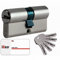 Cilindro Cavers ISEO City ISR6-2 ingressi chiave - Stessa variatura V9 AGL004302 - Nichelato - 30 x 50 mm