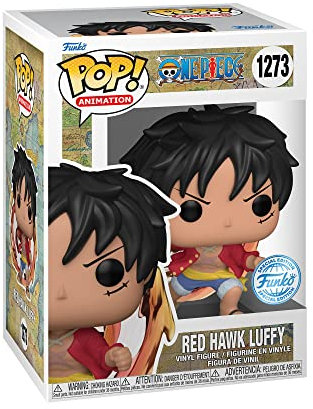 Funko Pop! Animation: One Piece - Red Hawk Luffy - Leuchtet Im Dunkeln - Chase - Vinyl-Sammelfigur - Geschenkidee - Offizielle Handelswaren - Spielzeug Für Kinder und Erwachsene - Anime Fans