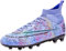 Csgkag Scarpe da Calcio Uomo Professionale High Top Spikes Sportivo All'aperto Scarpe da Allenamento Scarpe da Calcetto Unisex,Viola,EU45
