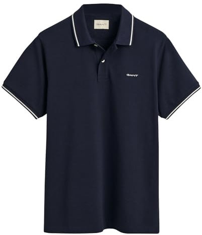 GANT Mens Pique Polo Shirt Evening Blue XL