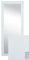 BD ART Wandspiegel Dekorativ Garderobenspiegel Ganzkörperspiegel 120x50cm weiß