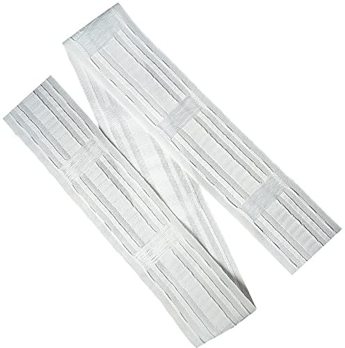 WANYI Gardinenband Vorhangband zum Aufnähen 85MM Breit Universal Schlaufenband Universalband Faltenband für Gardinen Kräuselband mit Schlaufen(10m)