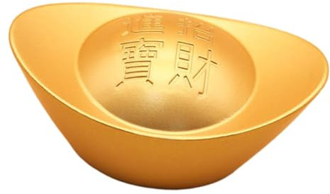 perfk Goldbarren-Dekoration, Ornamente, Feng Shui, Tische, Display, Kunsthandwerk, Szene, Tischdekoration, Yuan Bao für Büro und Zuhause, Stil b