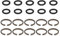 10 Sets Impact Wrench Socket Retainer Retaining Ring with O-Ring Suitable with 1/2 Inch Impact Wrench Tool Parts and Accessories