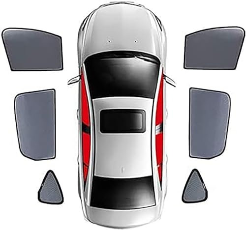 Coche Parasoles para V-W Golf 6 Sedan 2008-2012, Parasol magnético for Coche, Marco de Parabrisas Delantero, Cortina, Parasol Accesorios,6pcs