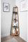 B12 Tromso 5 Tier Corner Shelving Unit with a rustic oak finish Add some useful and stylish storage to your home 54 x 38 x 160cm (Approx.)