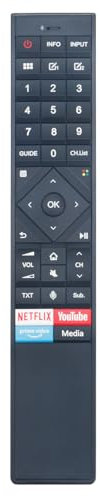 AULCMEET ERF3C70H Neu Replace Voice Remote passend für fit for Hisense 4K Smart QD ULED TV LEDN55U7QF HE55A7000EUWTS ERF3C70H