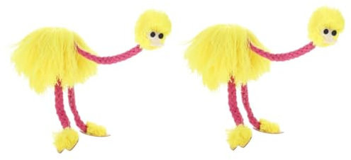 Alasum 2stücke Kuscheltier Marionette Interaktive Straußenpuppe Aus Hochwertigem Für Junge Mädchen Und Puppenspiele Für Partys Und Kreative Aufführungen