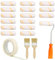 URHRHU 15 Pièces Petit Rouleau Peinture 10 cm Mini Rouleaux de Peinture Murale, Kit Rouleau Peinture avec 1 Support de Rouleau Peinture 1 Ruban de Masquage et 2 Pinceau Plat pour Décoration Murale