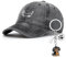 Hestya Geschenke für Dackelbesitzer Dackelgeschenke Dackel Schlüsselanhänger Baseballkappe mit Welpengrafik Liebes Welpen Schlüsselbund Vintage Baseball Hat Unisex Baseballkappe mit Stickerei(Schwarz)