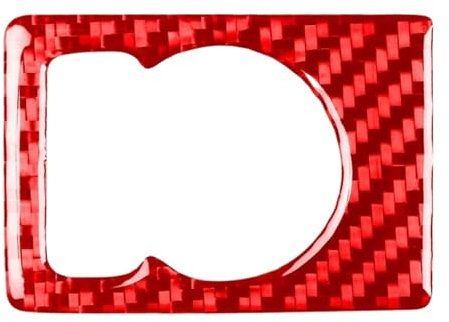 Kohlefaser Auto Aufkleber Für Ford Für F150 Für Raptor 2015-2020 Vier Stick Einstellung Panel Carbon Faser Trim Aufkleber Aufkleber Dekorative(Red RHD)