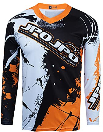 Kids Cycling Jersey Children Mountain Bike Motocross Long Sleeve Boy Shirt Downhill Top Clothing