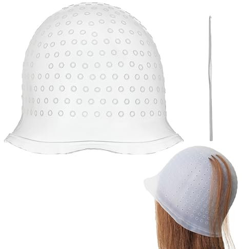 Highlight Cap for Strands Colour Highlighting Cap with Needle Balayage Set Blonde Highlights