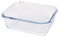 Argon Tableware Rectangular Glass Cake Dish - 17cm x 12.5cm - 1x Small Deep Pie Brownie Cheesecake Bread Sponge Oven Baking Tin Tray Pan | Microwave Safe, Freezer Safe