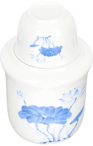 CRAFTHROU Japanese Style Sake Warmer Ceramic Pot with Easy to Store Design and Table Decoration Feature for Sake Warming and Mulled Wine Heating