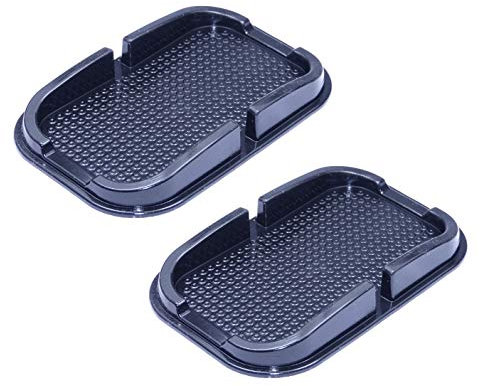 2 Stück L&P A139 Anti Rutsch Matte iPhone KFZ Handy Matte Haft Pad Handy Halterung antirutschmatte antirutsch Haftpad Ablage Haftung für Handy Kleingeld usw.