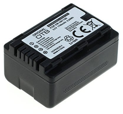 OTB Battery for Panasonic VW-VBT190 Li-Ion Black