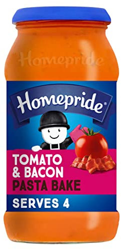 Homepride Tomato & Bacon Pasta Bake, 485 g Jar (Pack of 1)