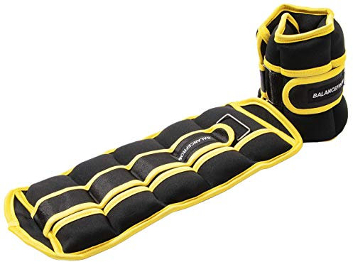 Fitvids Poids entièrement réglables pour cheville, poignet, bras, jambe, réglable, paire de 6,8 kg, 0 à 3,4 kg chacun