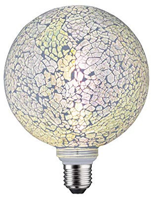 Paulmann 28745 LED Lampe Miracle Mosaic G125 Globe 5W dimmbar Leuchtmittel Weiß effizientes Licht Warmweiß 2700K E27